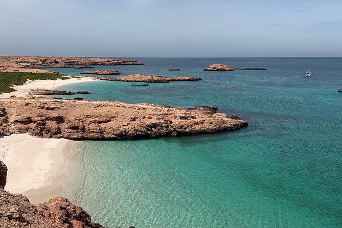 Daymaniyat Islands Snorkeling Sharing Trip - Reaching the island mountain for a wider view