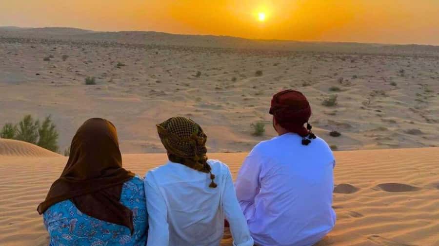 Desert Safari - Sunset - In the Empty Quarter Desert - What the private 4x4 setup adds