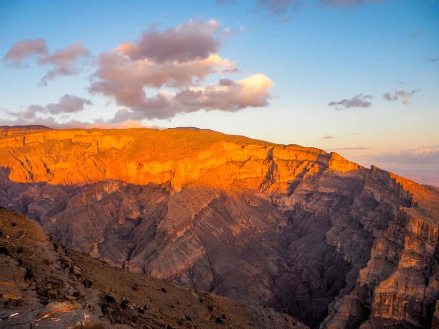 From Jebel Shams: Grand Canyon of Oman Jebel Shams - Misfah’s stone houses and village character