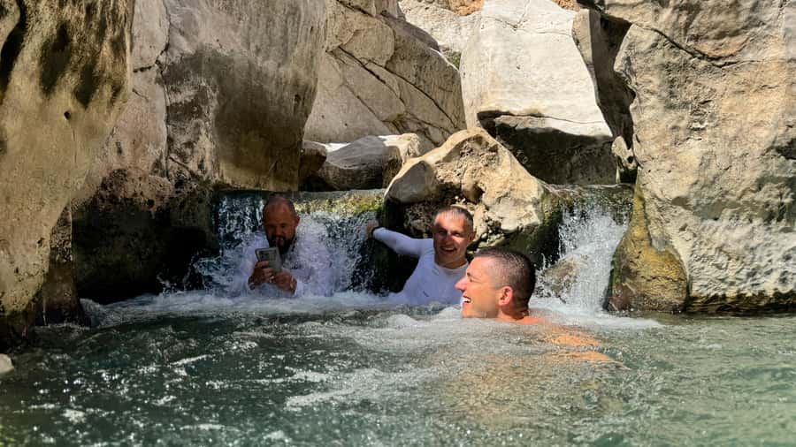 From Muscat: Desert Overnight and Wadi Bani Khalid - The first stop: Wadi Bani Khalid’s turquoise pools