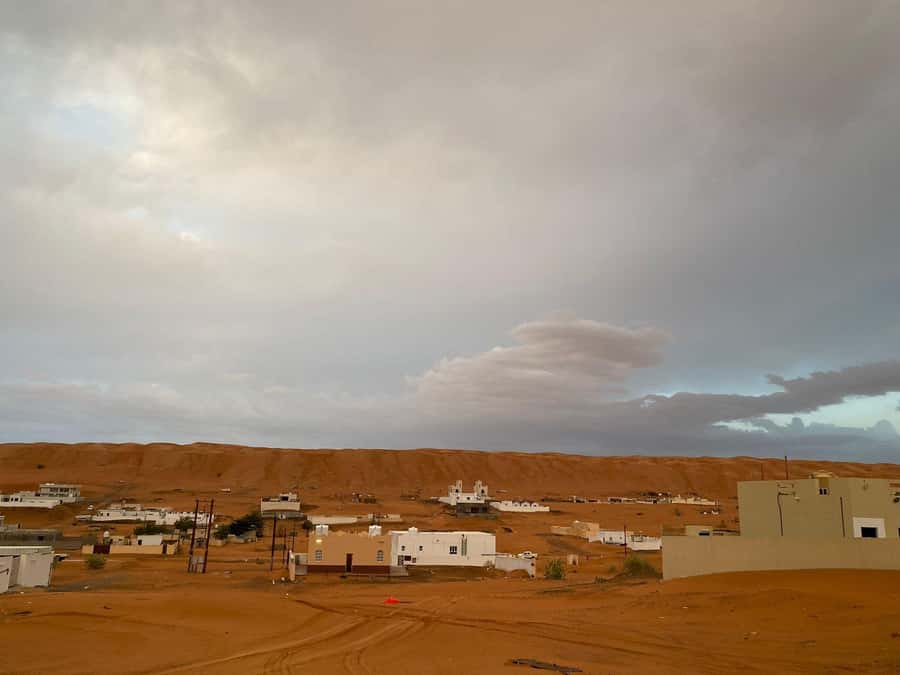 From Muscat: Wahiba Sands Sunset with Desert Camp Dinner - Arriving at Al Wahiba Sands