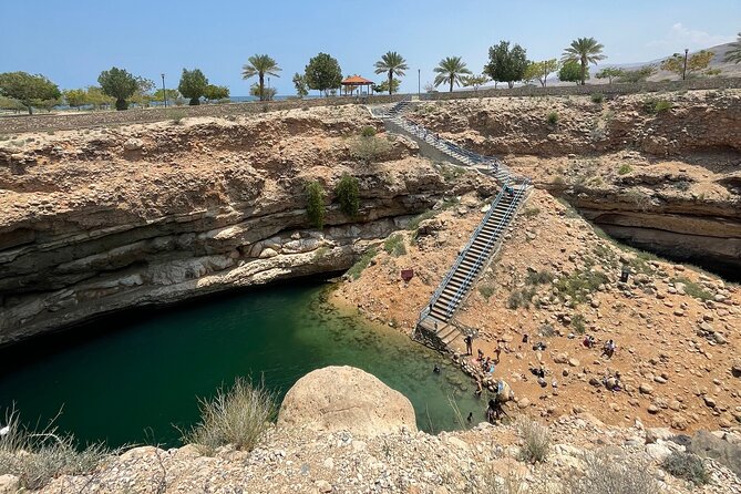 Full Day Private Tour to Wadi Shab and Bimmah Sinkhole - The drive and pickup from Muscat