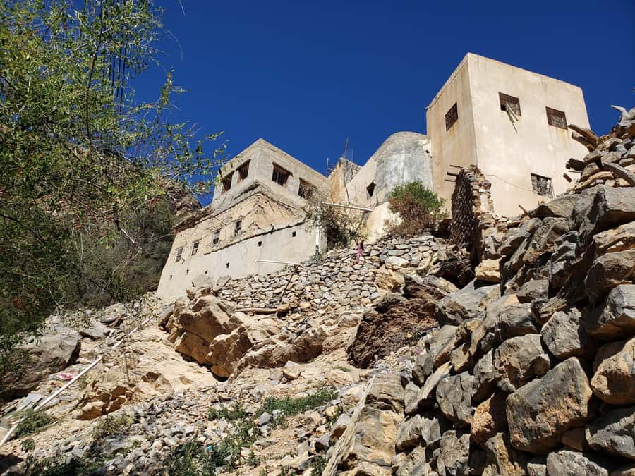 full-day trip in Jabal Akhdar with a light hike - Wadi Bani Habib and the 205-step staircase