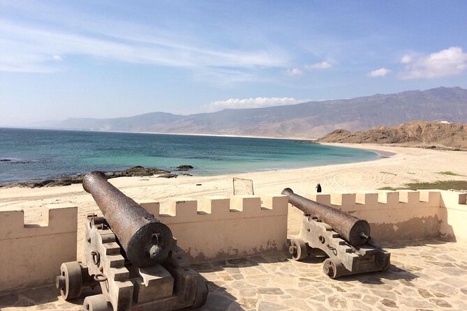 Half Day Private Muscat City Afternoon Tour - Mutrah Fort above the natural harbor