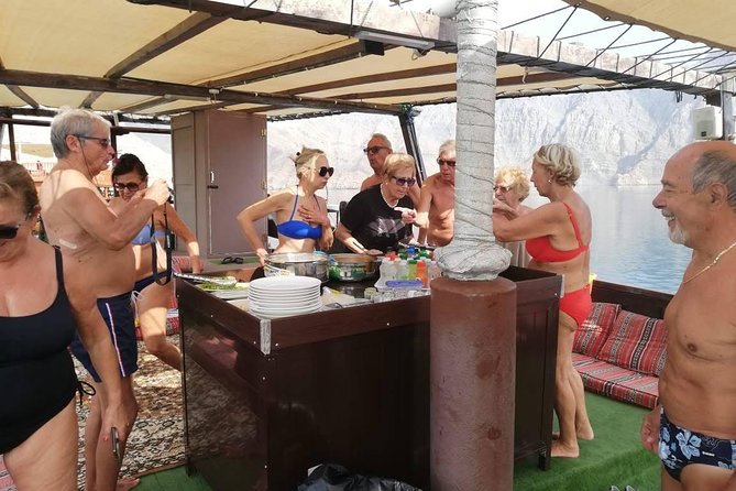 Khasab Dhow Cruise Full day, Buffet Lunch on Board, swimming - Dolphin Watching Along the Route