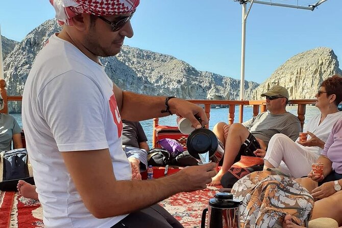 Khasab Dhow cruise-Half day with summing, dolphin watching - Telegraph Island and a short lesson in coastal history