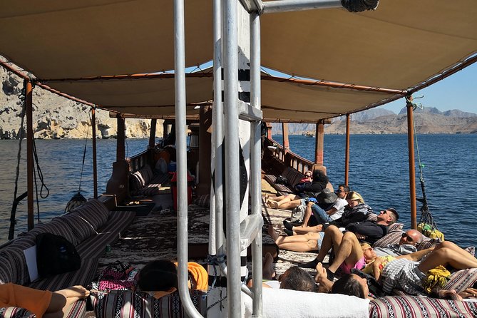 Khasab Dhow cruise-Half day with summing, dolphin watching - The traditional dhow makes the journey