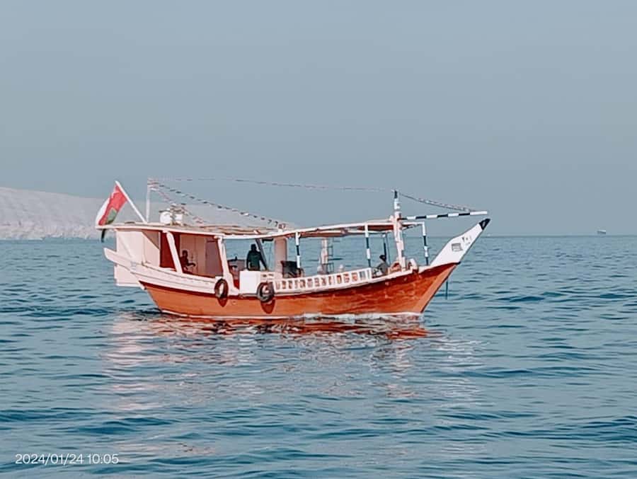 Khasab: Dhow Cruise with Lunch, Dolphin Watching& Snorkeling - Telegraph Island, swimming, and snorkeling