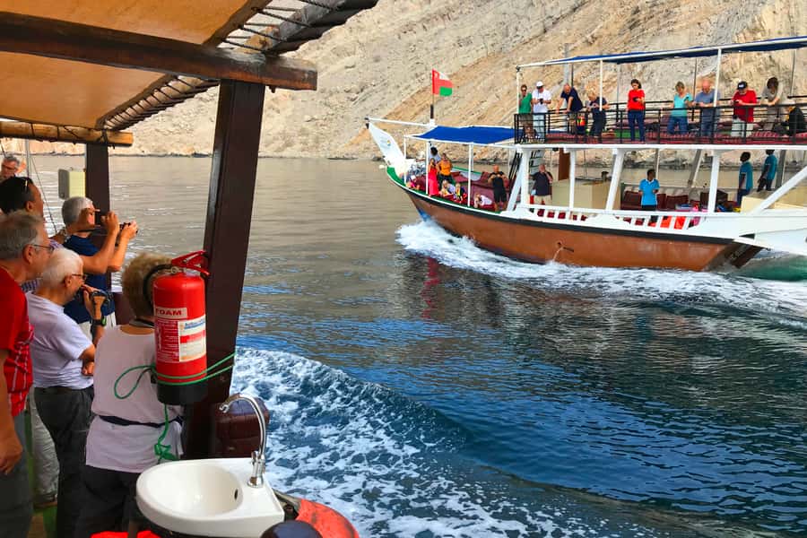 Khasab: Khor Sham Half-Day Cruise with Snorkeling & Dolphins - Cruising into Khor Sham’s silent water