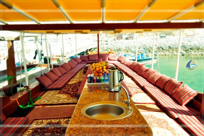 Khasab Musandam Full day dhow cruise - Sailing through Khor Shem, Qanaha, and Maqlab