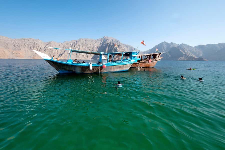 Khasab Musandam |Telegraph Island |Dhow Cruise | Dolphins - Telegraph Island and the story beneath the sea