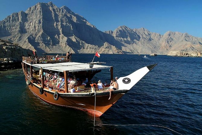 Musandam Khasab Day Trip and Dhow Cruise from Dubai - Dolphin watching near the dhow