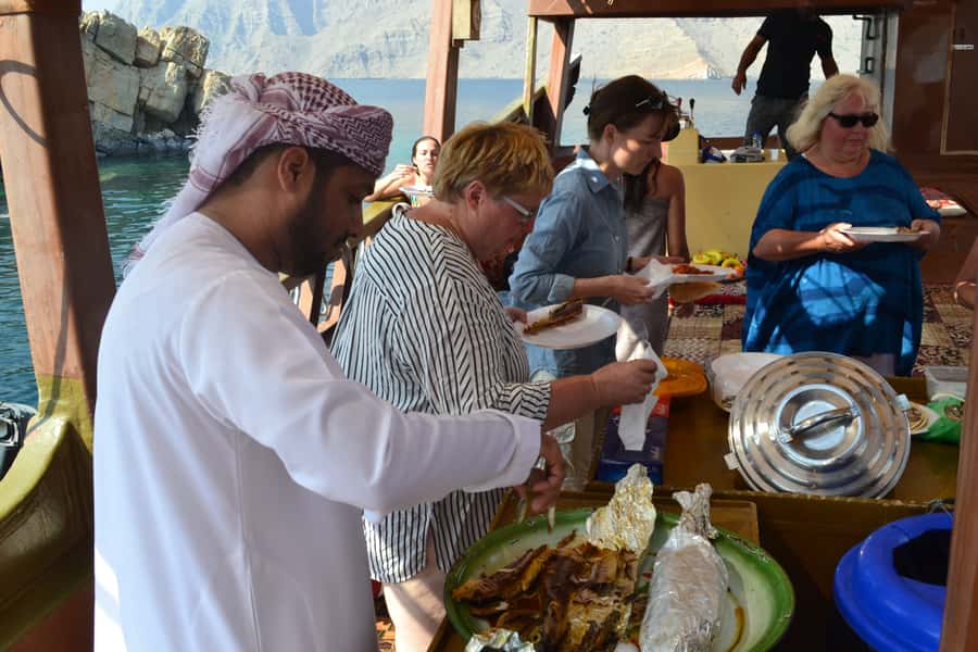 Musandam/Khasab: Overnight Dhow Cruise with Camping and BBQ - Swimming and snorkeling near Telegraph Island