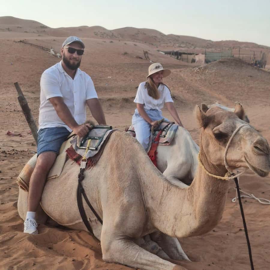 Muscat: Bidiya Desert Sunset Camel Ride with Transfer - Key points at a glance