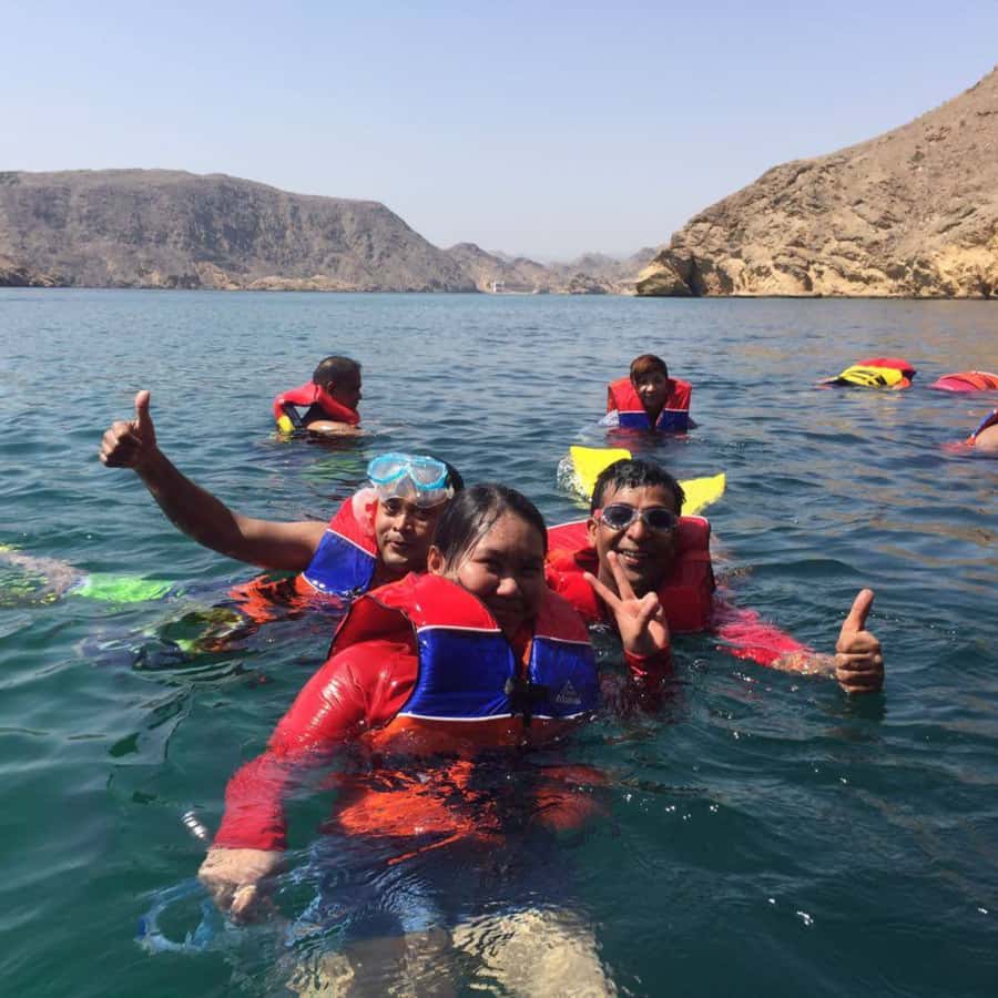 Muscat: Dolphin Watching and Snorkeling Trip - The snorkeling stop near Muscat