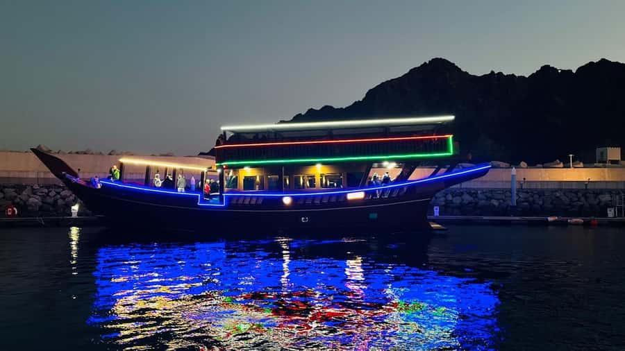 Muscat: Omani Dhow Coastal and Sunset Cruise - Omani coffee, dates, and light refreshments