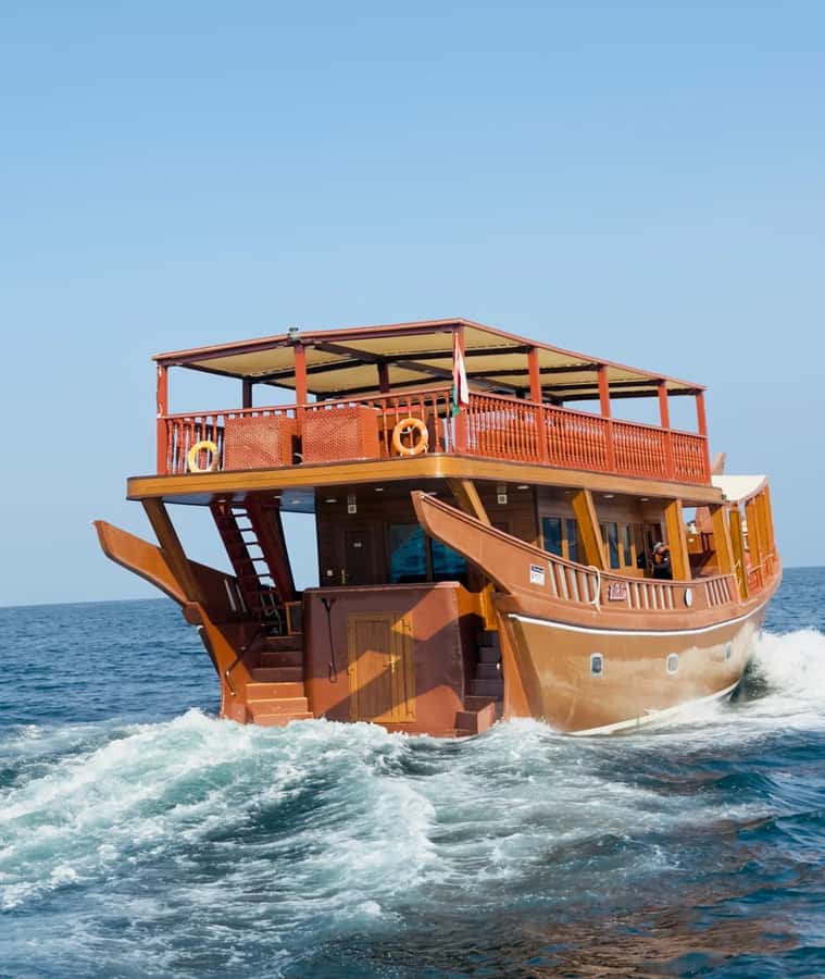 Muscat: Omani Dhow Coastal and Sunset Cruise - Sunset from the deck, the reason to choose this departure