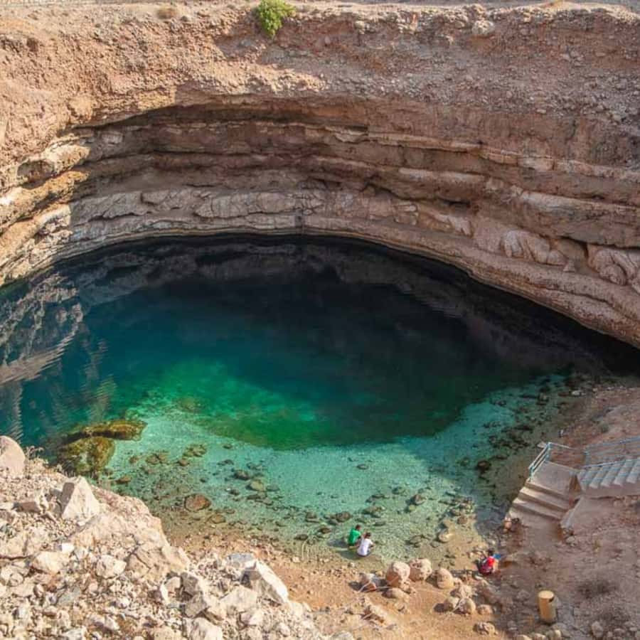 Muscat: Wadi Shab & Bimmah Sinkhole... - One hour in Wadi Shab’s turquoise pools