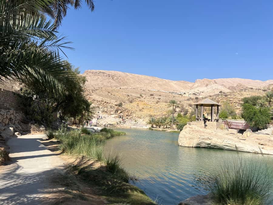 Muscat: Wahiba Sands, Wadi Bani Khalid & Mudayrib Tour - Wadi Bani Khalid: lunch beside turquoise pools