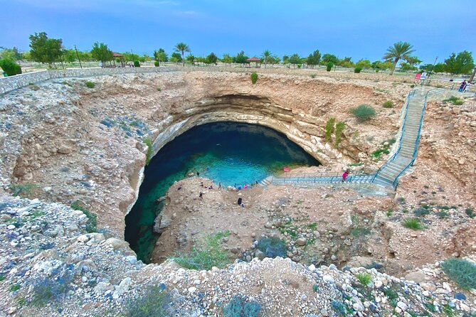 Oman Explorer: City, Wadis, and Desert 5-Day Adventure - Bimmah Sinkhole and the active side of Wadi Shab