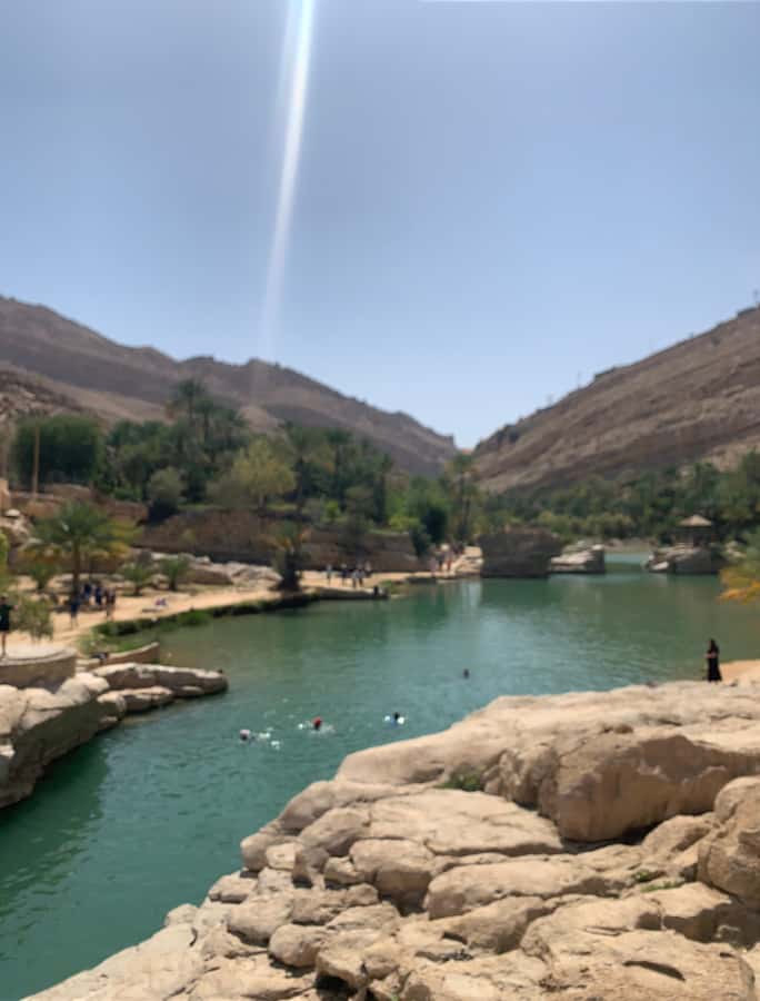 Oman: Wahiba Desert Sunset & Wadi Bani khalid Full Day+Lunch - From Muscat to the green pools of Wadi Bani Khalid