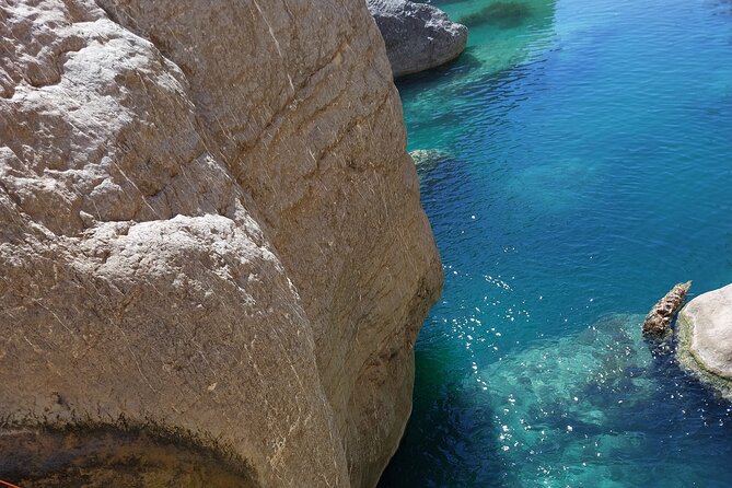 Shared Guided Canyoneering Experience in Snake Canyon of Oman - The first stretch: water, rock, and narrow passages