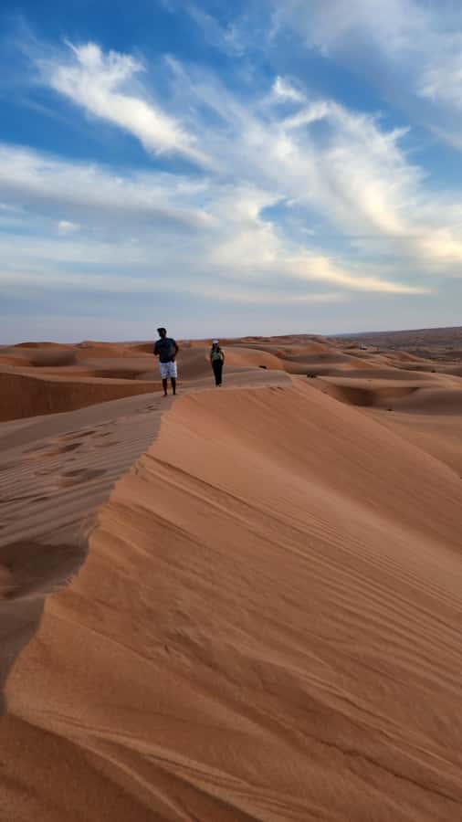 Sunset at wahiba desert - One day, two very different Oman experiences