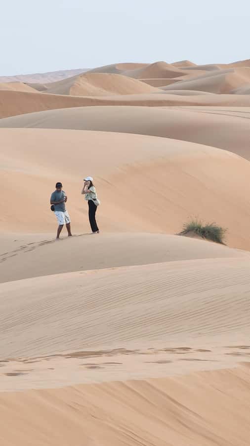 Sunset at wahiba desert - Swimming at Wadi Bani Khalid