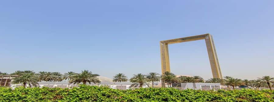 Visions of Dubai City Tour with Speedboat and Dubai Frame - Entering Dubai Frame at Zabeel Park