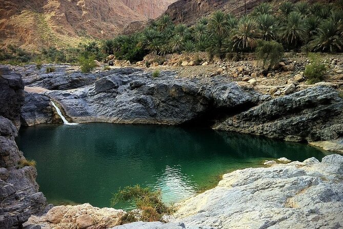 Wadi Al Arbeieen Sinkhole & Fins Beach Swim & Hike - The turquoise crater at Bimmah Sinkhole