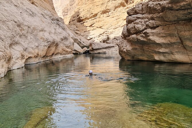 Wadi Al Arbeieen Sinkhole & Fins Beach Swim & Hike - A quiet finish at Fins Beach