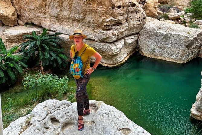 WADI SHAB - Muscat, Oman - Bimmah Sinkhole ends with an emerald pool