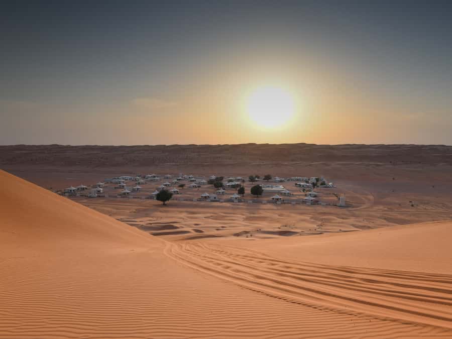 Wahiba Sands and Wadi Bani Khalid Full-Day Tour from Muscat - A local lunch near the lower pool