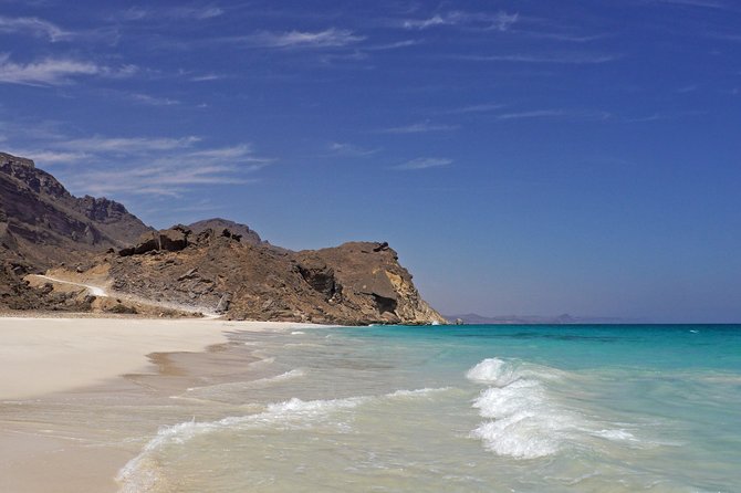 West Coast Mountains and Beaches (Fazayah beach + Shaat cliff) - Al Mughsail Beach and the eastern lagoon