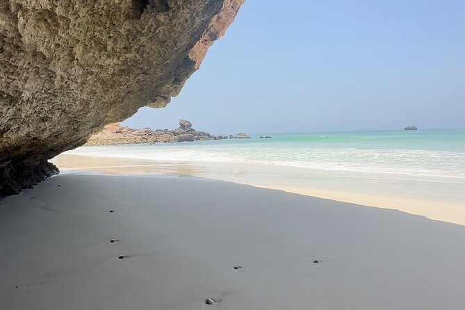 West Salalah Beaches and Blowholes - The Fazayah Beach trucking way: the road is part of the outing